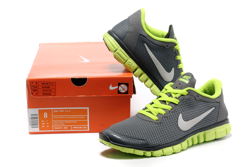 Nike Free 3.0 hommes gris vert nouvelles chaussures hommes (1)